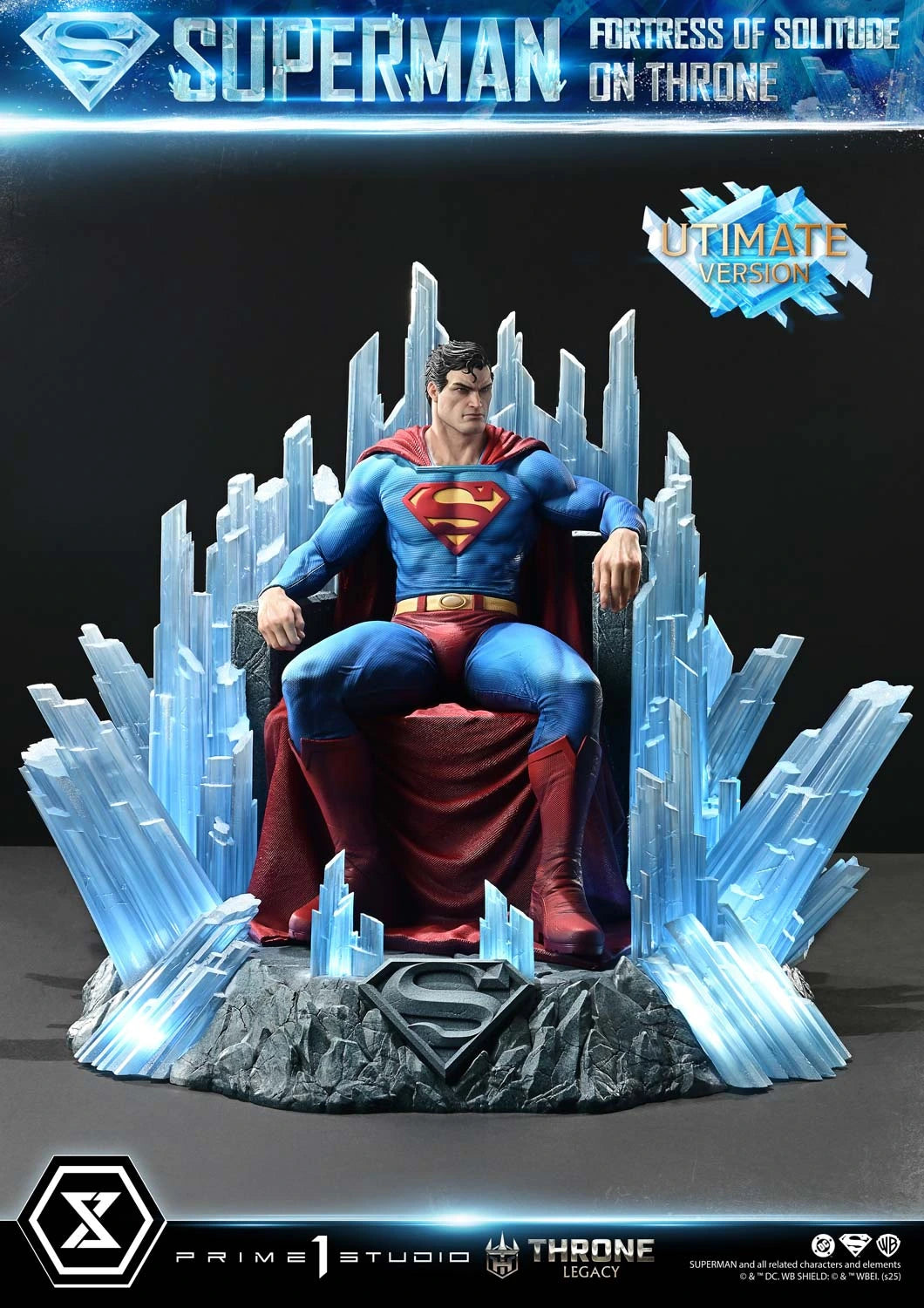 Preventa Resina Superman Throne Figura Superman (Comics) Prime 1 (Licencia) Estudio