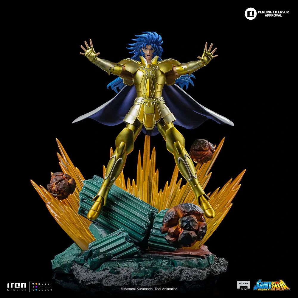 Preventa Resina Geminis de Saga Figura Caballeros del Zodiako Iron (Licencia) Estudio