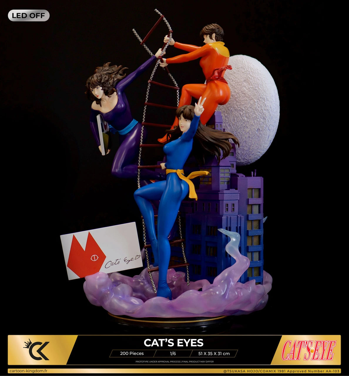 Preventa Resina Hermanas Kisugi Figura Cat's eyes Cartoon Kigdom (Licencia) Estudio
