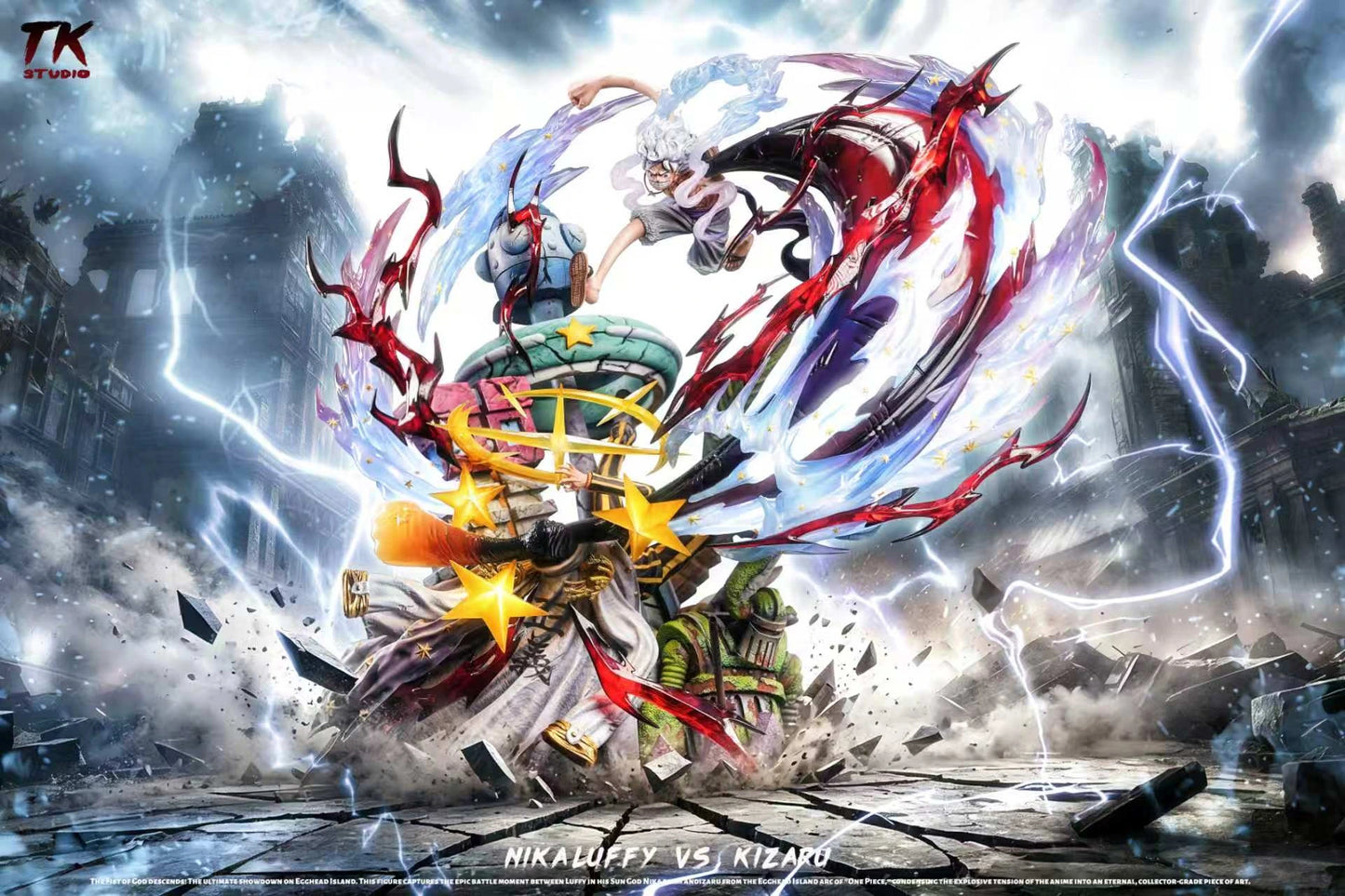 Preventa Resina Luffy vs Kizaru Figura One Piece TK Estudio