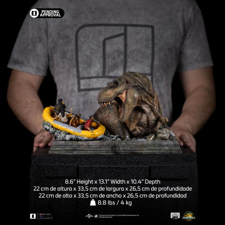 Preventa Resina T-Rex Figura Jurassic World: Rebirt Iron (Licencia) Estudio