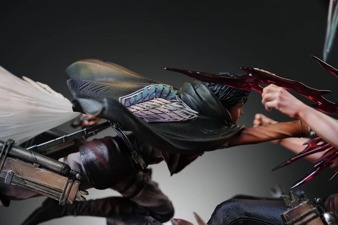 Preventa Resina Levi vs Reiner Figura Attack On Titan Sure Estudio