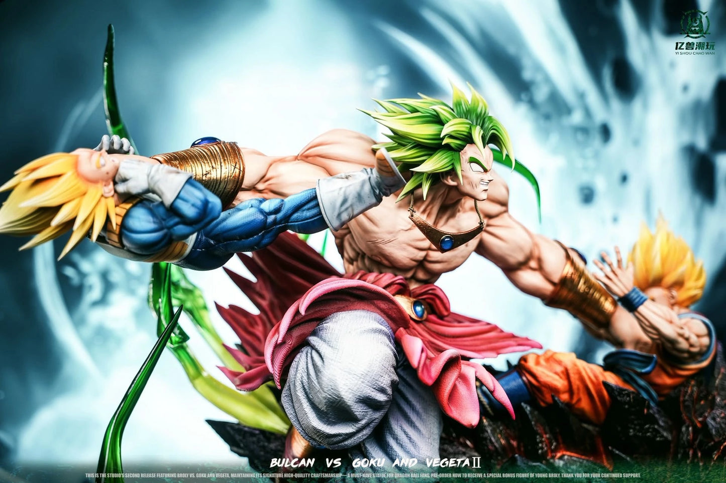 Preventa Resina Broly vs Goku & Vegeta Figura Dragon Ball 1/6 Yi Shou Estudio