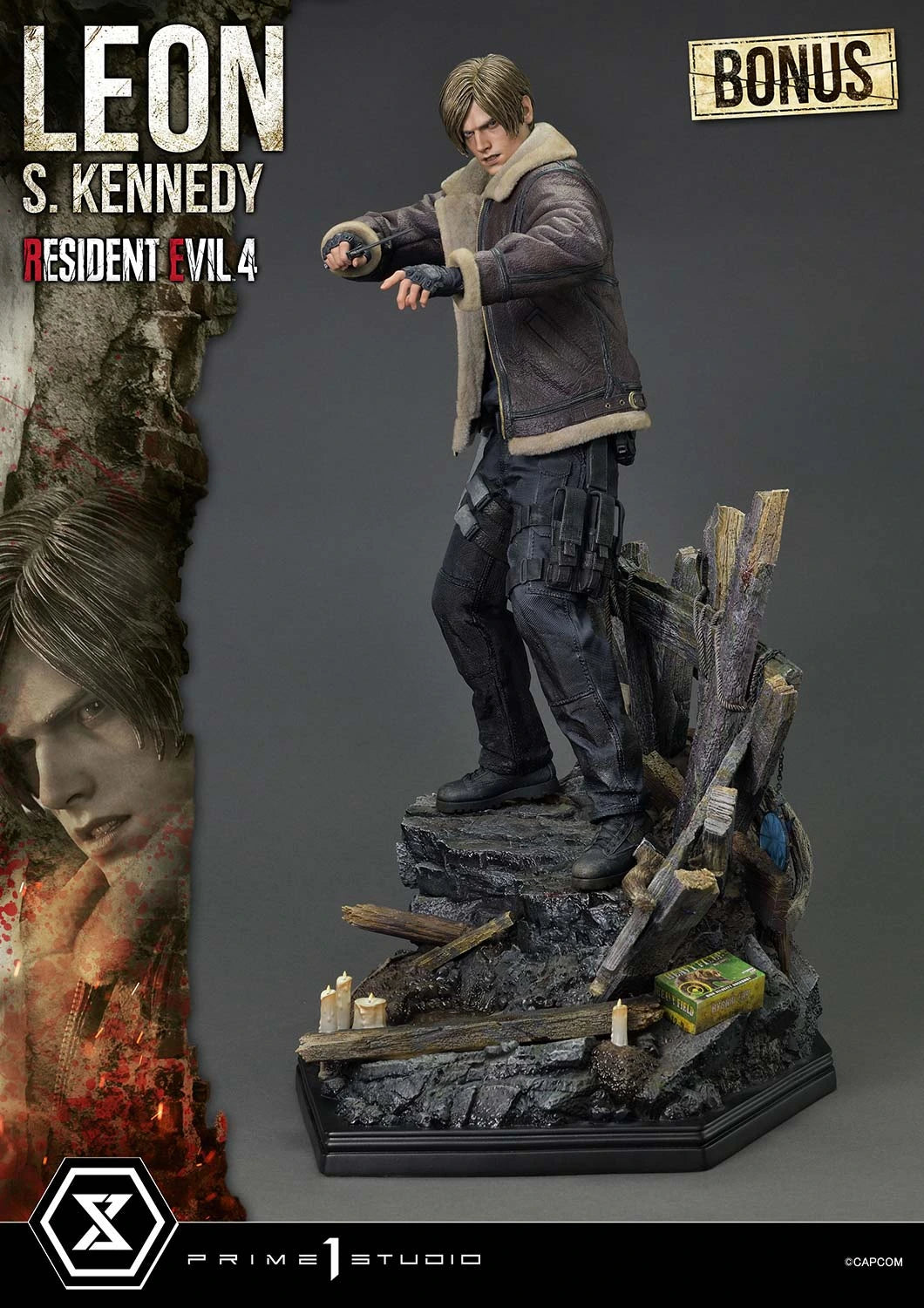 Preventa Resina Leon S. kennedy Figura Resident Evil 4 Prime 1 (Licencia) Estudio