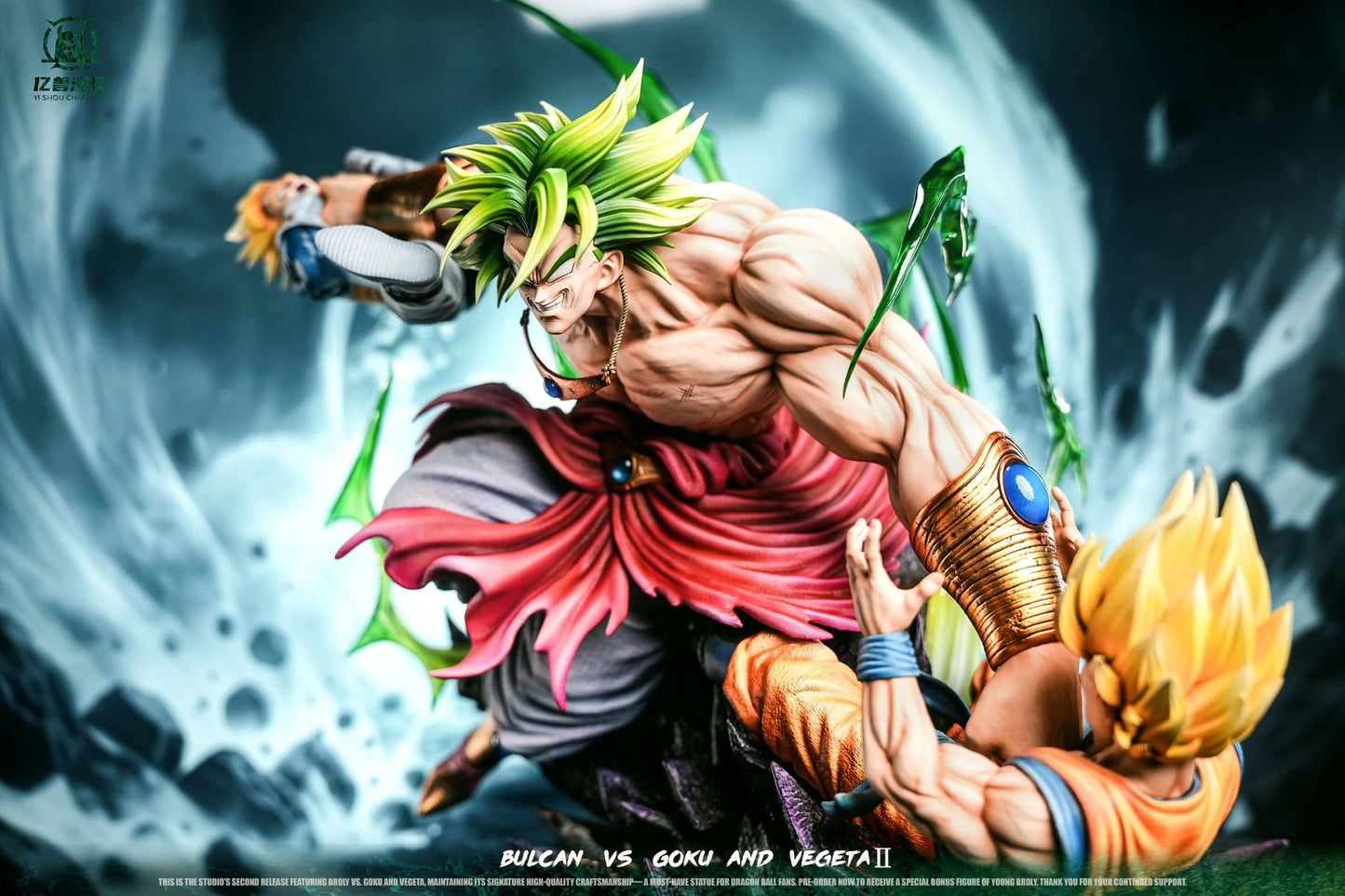 Preventa Resina Broly vs Goku & Vegeta Figura Dragon Ball 1/6 Yi Shou Estudio