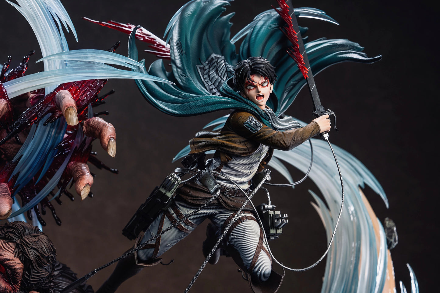 Preventa Resina Levi vs Zeke Figura Attack On Titan Hertz Estudio