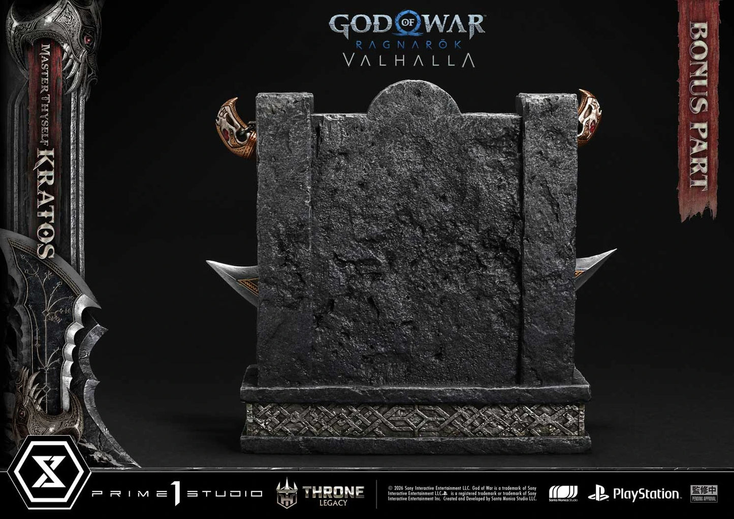 "Preventa Resina Kratos  Figura God of War Ragnarök: Valhalla  Prime 1 (Licencia) Estudio"