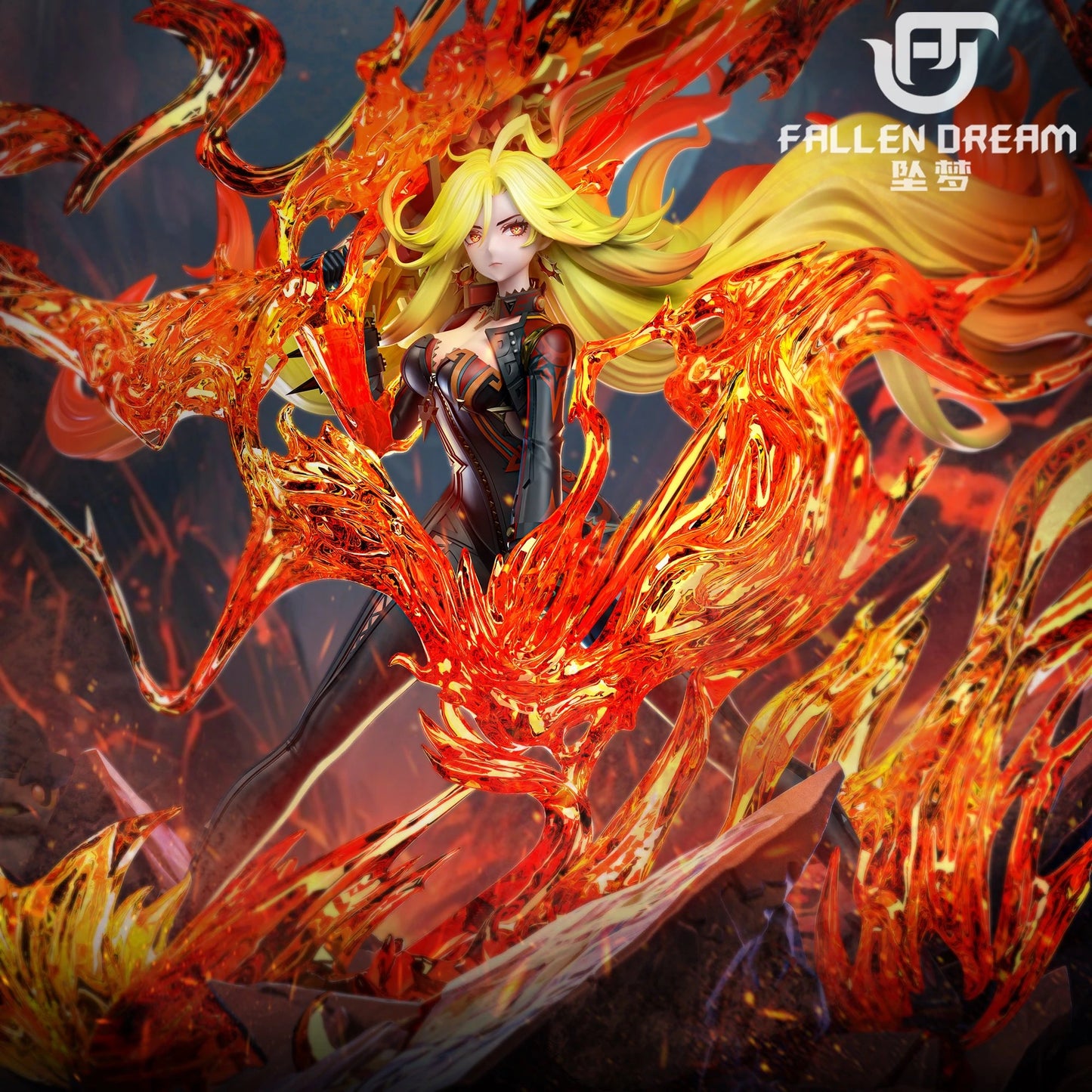 Preventa Resina Mavuika Figura Genshin Impact Fallen Dream Estudio
