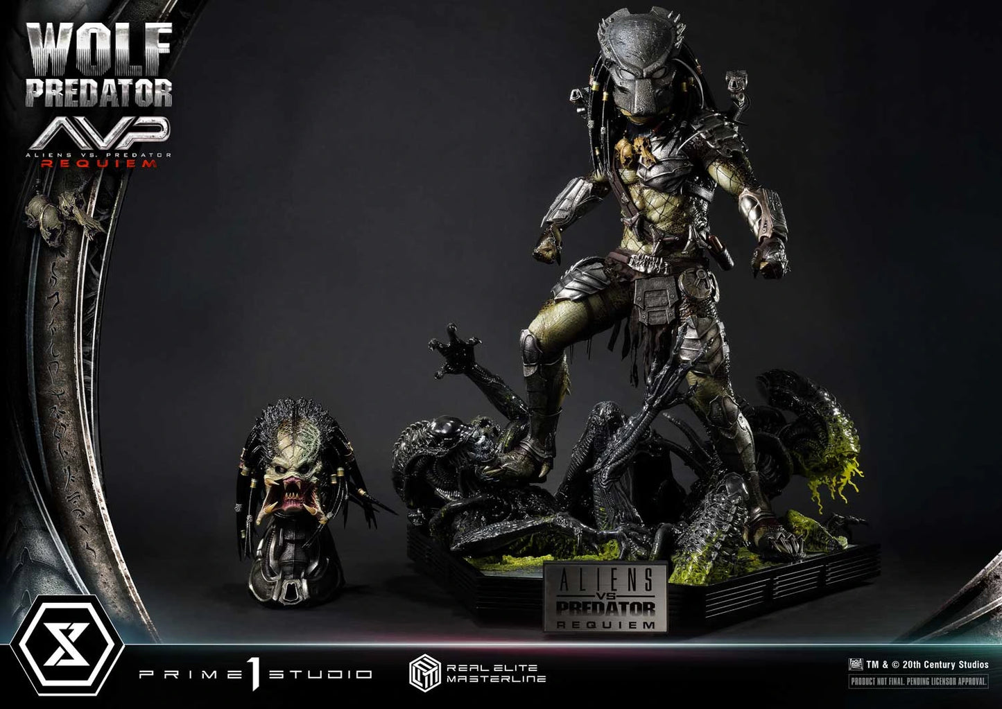 Preventa Resina Wolf Predator Figura Aliens vs Predator: Requiem Prime 1 (Licencia) Estudio