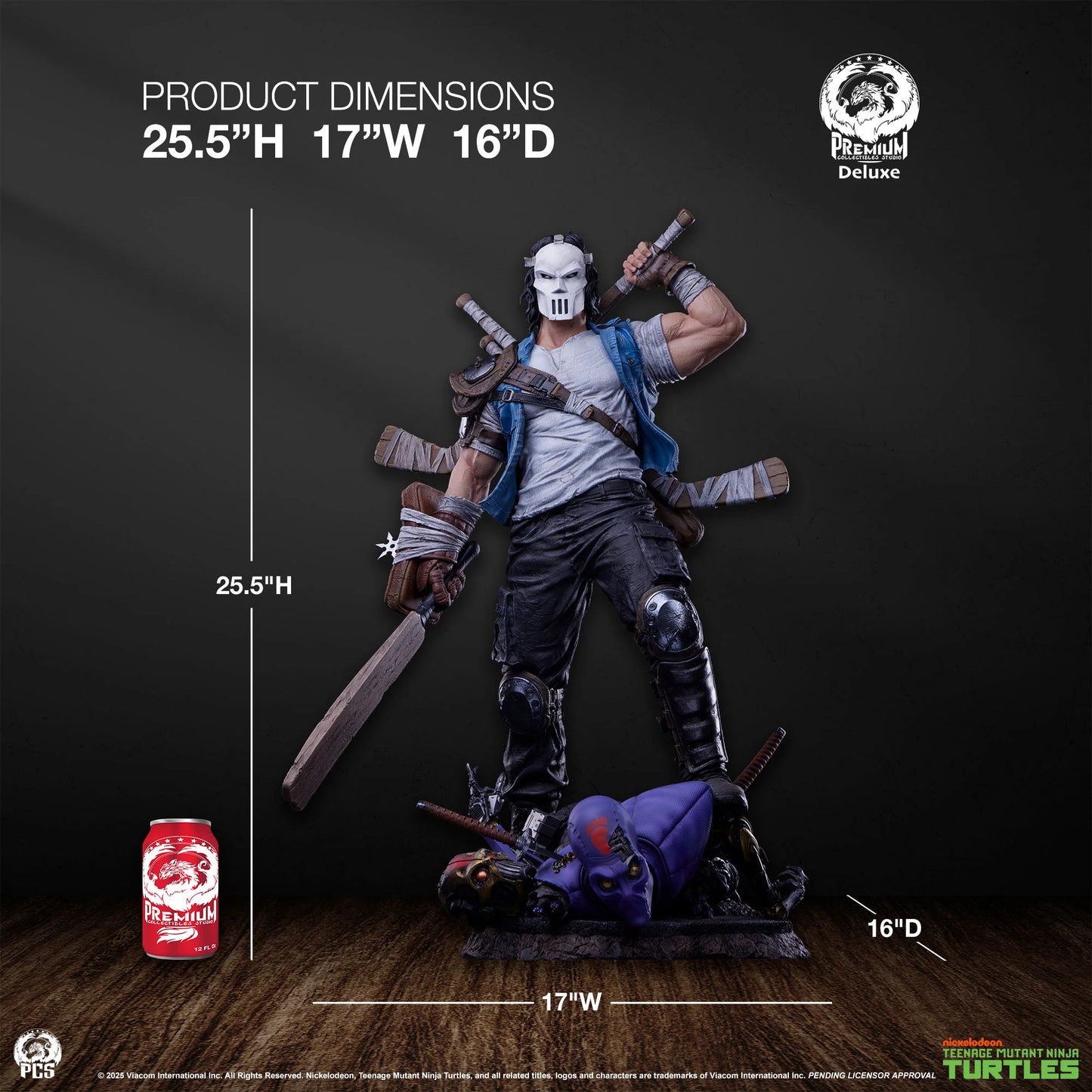 Preventa Resina Casey Jones Figura Tortugas Ninja PCS (Licencia) Estudio