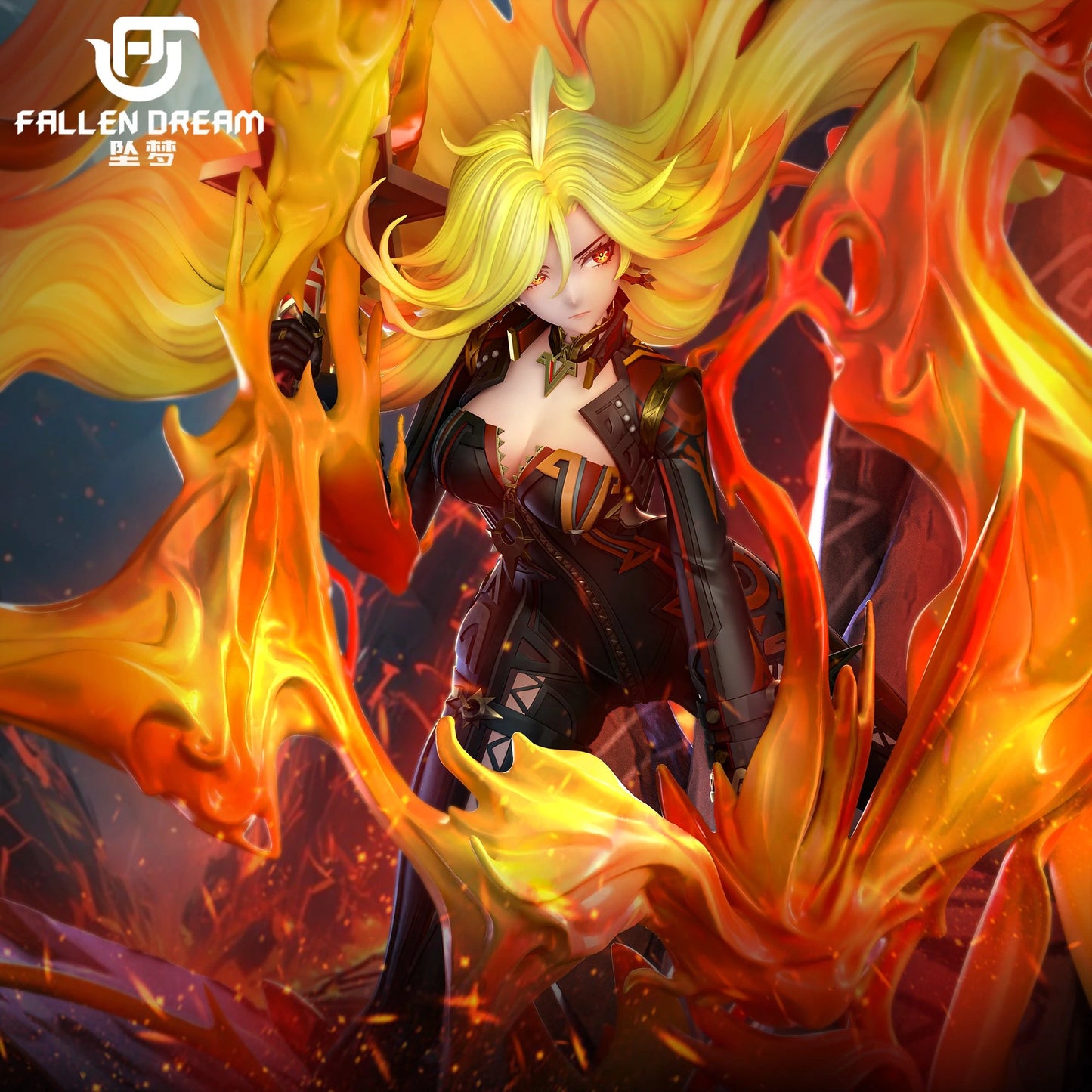 Preventa Resina Mavuika Figura Genshin Impact Fallen Dream Estudio