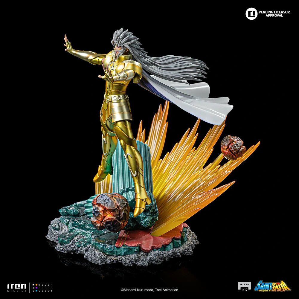 Preventa Resina Geminis de Saga Figura Caballeros del Zodiako Iron (Licencia) Estudio