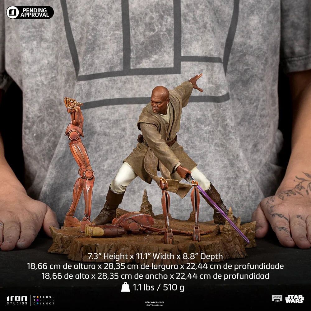Preventa Resina Mace Windu Figura Star Wars Iron (Licencia) Estudio