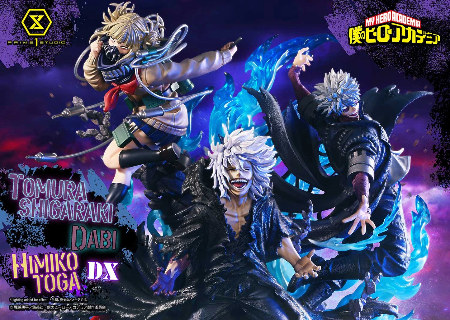 Preventa Resina Tomura Shigaraki, Dabi & Himiko Toga Deluxe Figura My Hero Academia Prime 1 (Licencia) Estudio