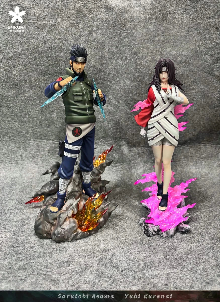 Preventa Resina Asuma & Kunerai Figura Naruto Sakura Estudio
