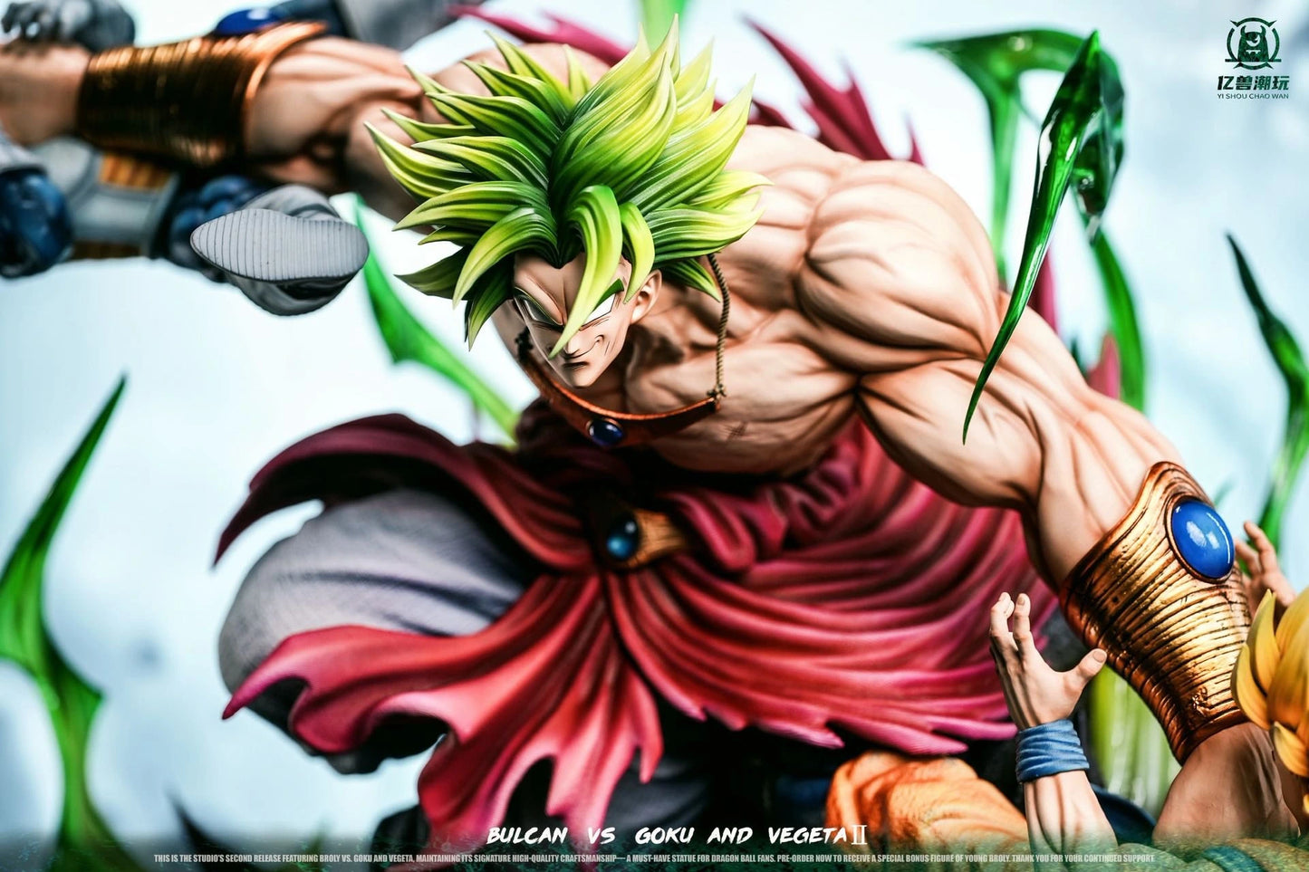 Preventa Resina Broly vs Goku & Vegeta Figura Dragon Ball 1/6 Yi Shou Estudio