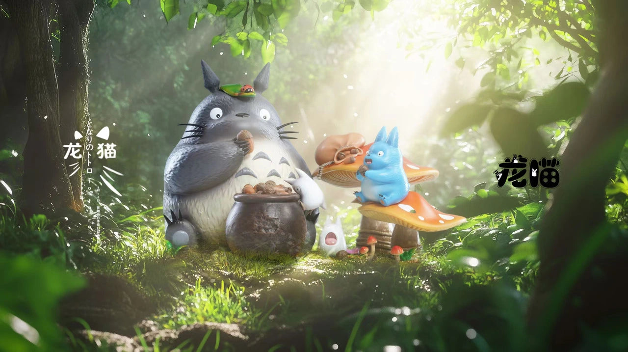 Preventa Resina Familia Totoro Figura Mi Vecino Totoro Long Miao Estudio