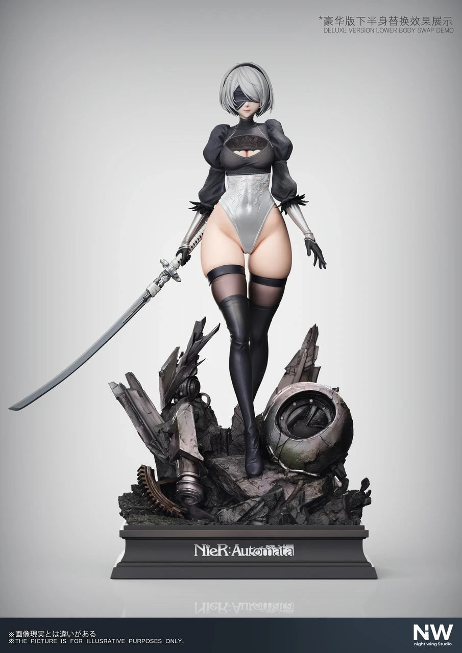 Preventa Resina 2B Figura Nier: Automata 1/6, 1/4 Night Wing x Hera Estudio