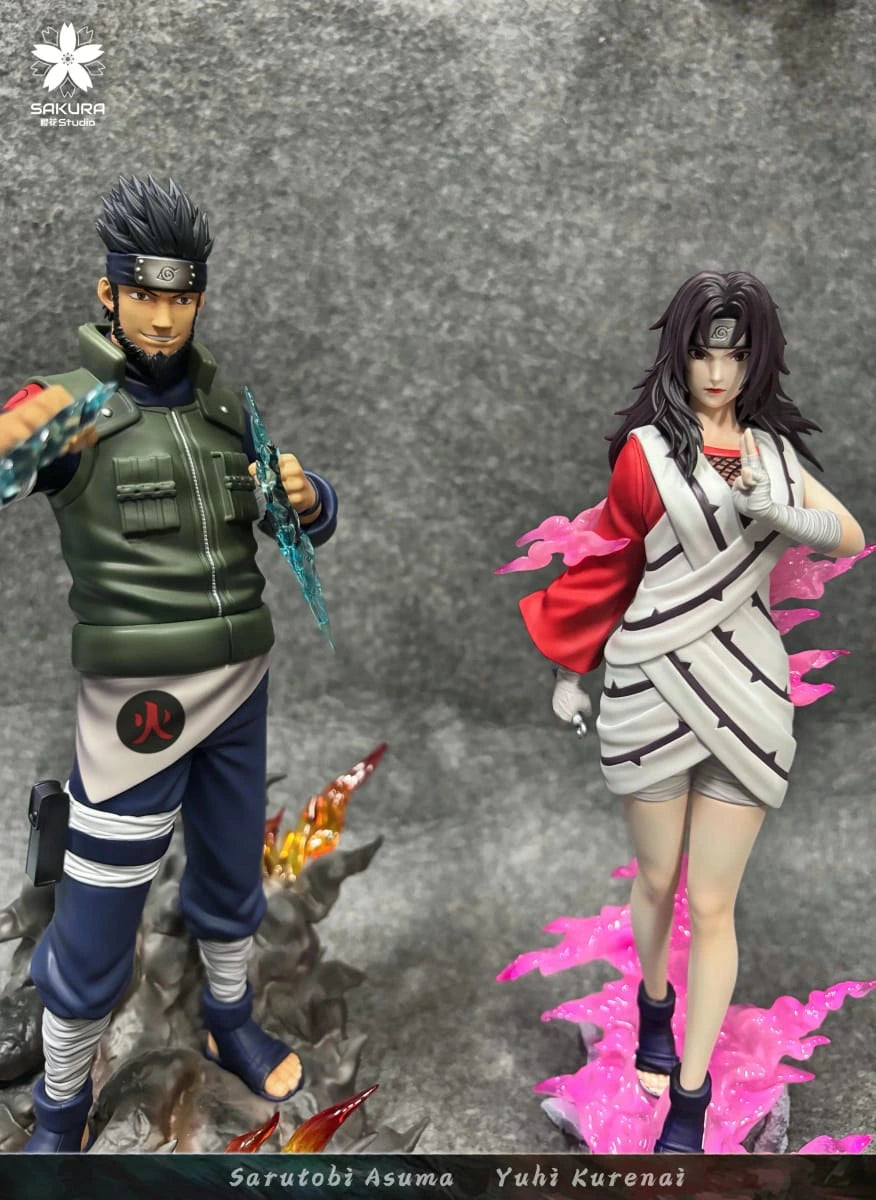 Preventa Resina Asuma & Kunerai Figura Naruto Sakura Estudio