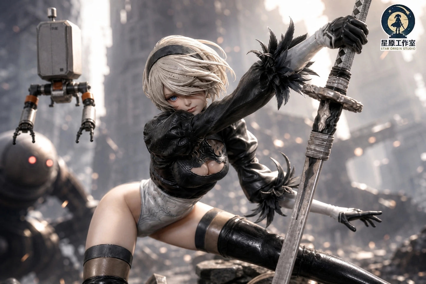 Preventa Resina 2B Figura Nier: Automata 1/6 Star Origin Estudio