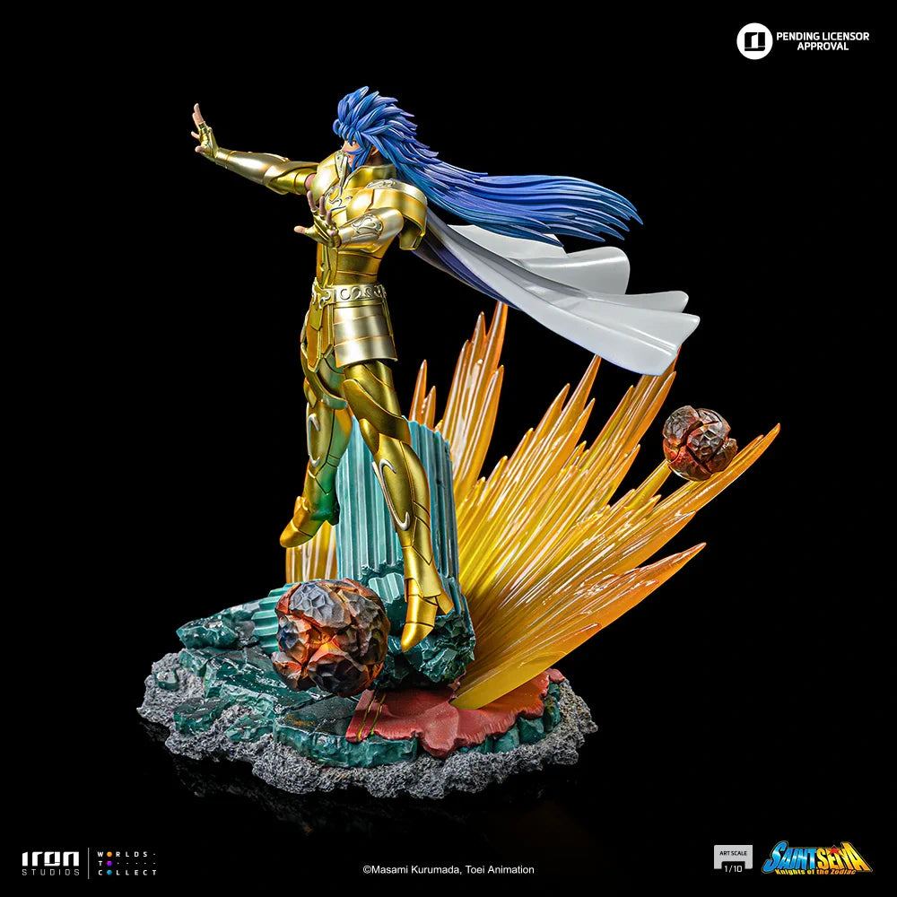 Preventa Resina Geminis de Saga Figura Caballeros del Zodiako Iron (Licencia) Estudio