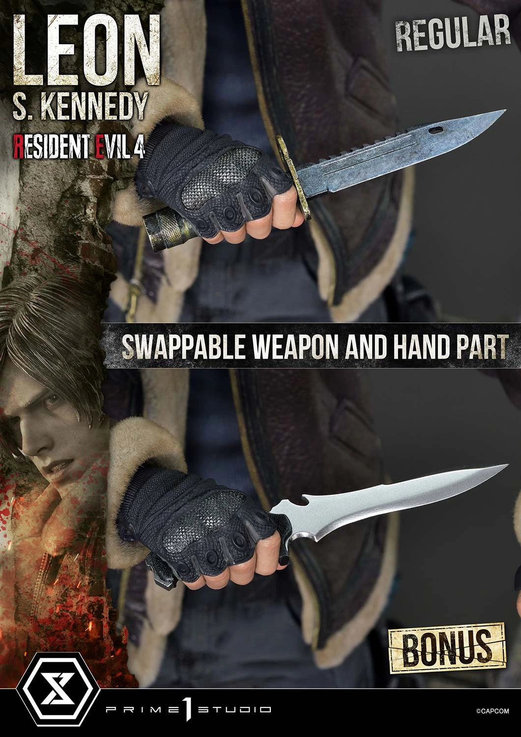Preventa Resina Leon S. kennedy vs Doctor Salvador Figura Resident Evil 4 Prime 1 (Licencia) Estudio
