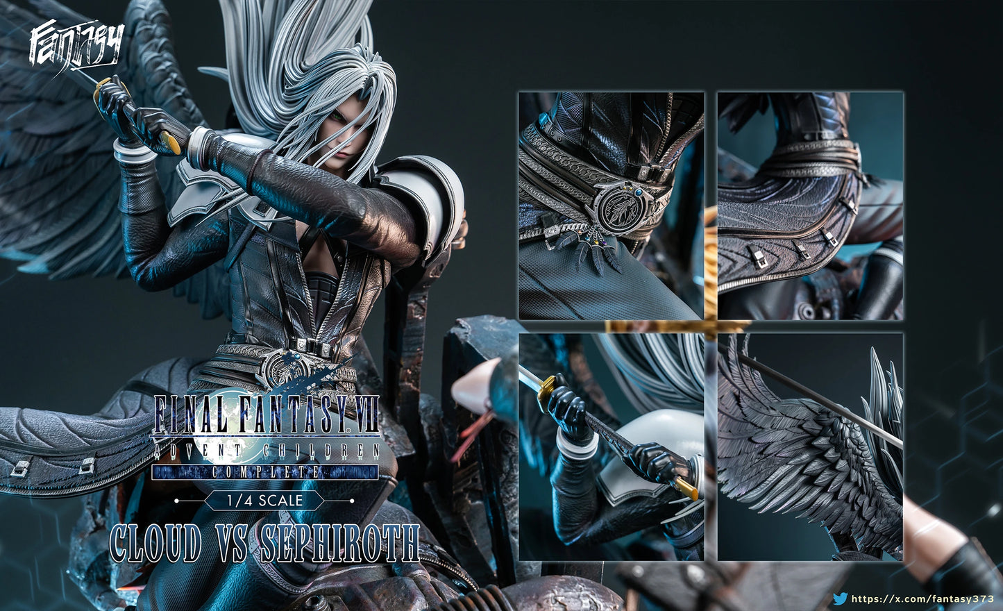 Preventa Resina Cloud vs Sephiroth Figura Final Fantasy VII Fantasy & Dragon  Estudio
