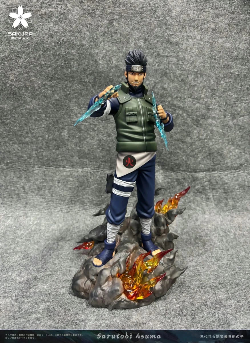 Preventa Resina Asuma & Kunerai Figura Naruto Sakura Estudio