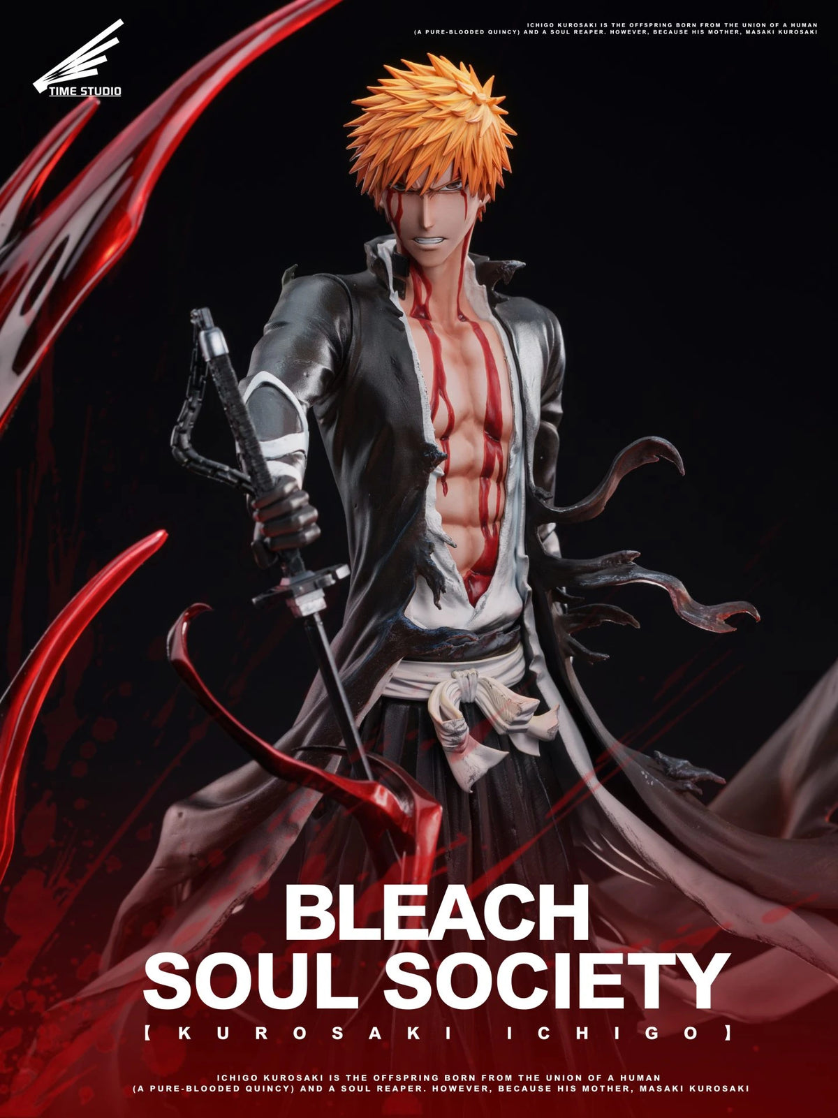 Preventa Resina Ichigo "Bankai" Figura Bleach Time  Estudio