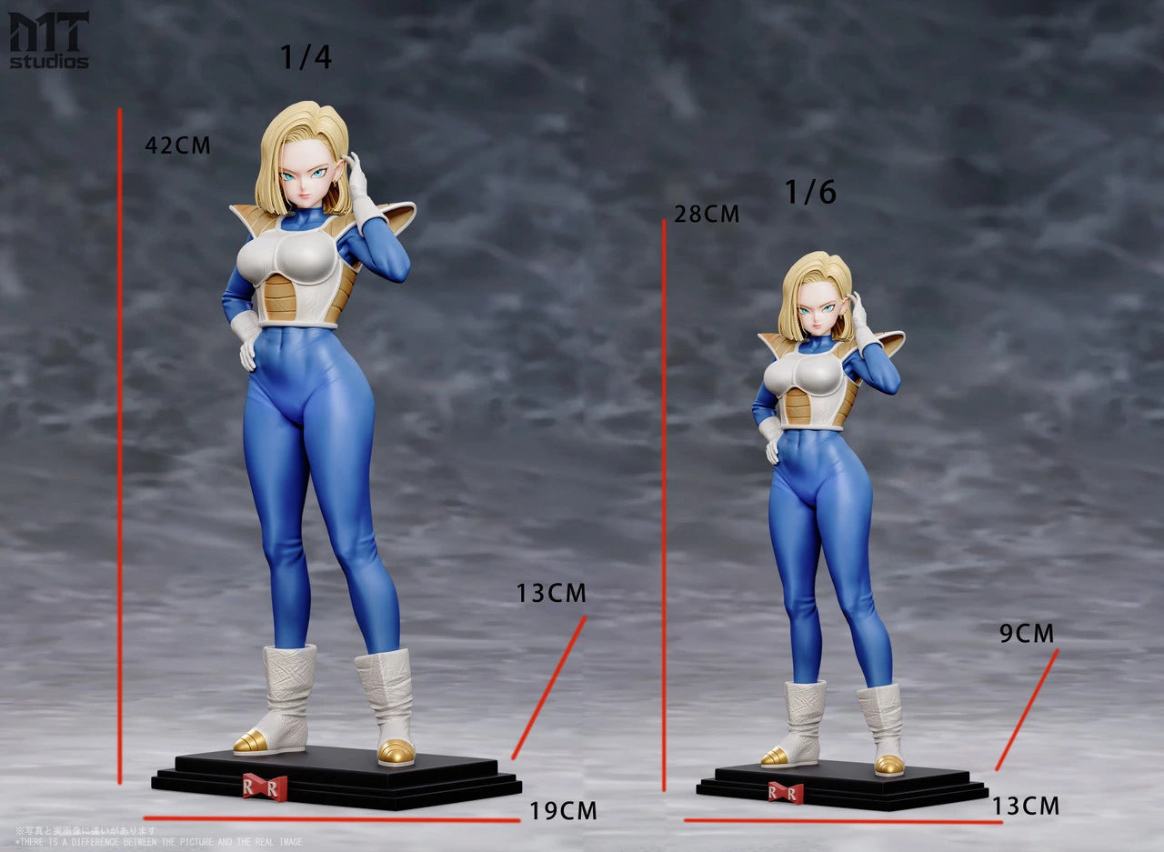 Preventa Resina Androide 18 Figura Dragon Ball 1/6, 1/4 MT Estudio