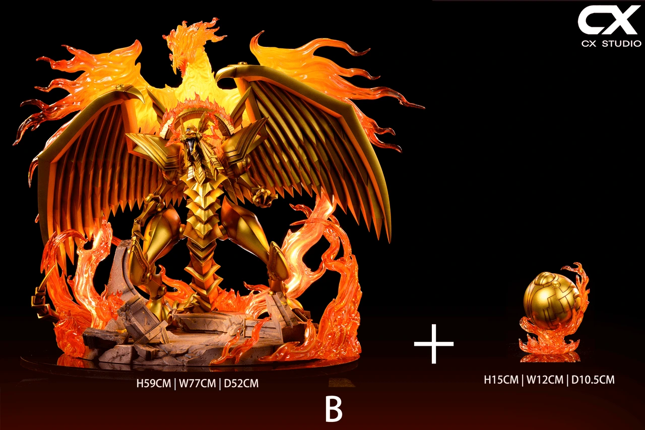 Preventa Resina Marik Ishtar & El Dragon Alado de Ra Figura Yu-Gi-Oh! CX Estudio