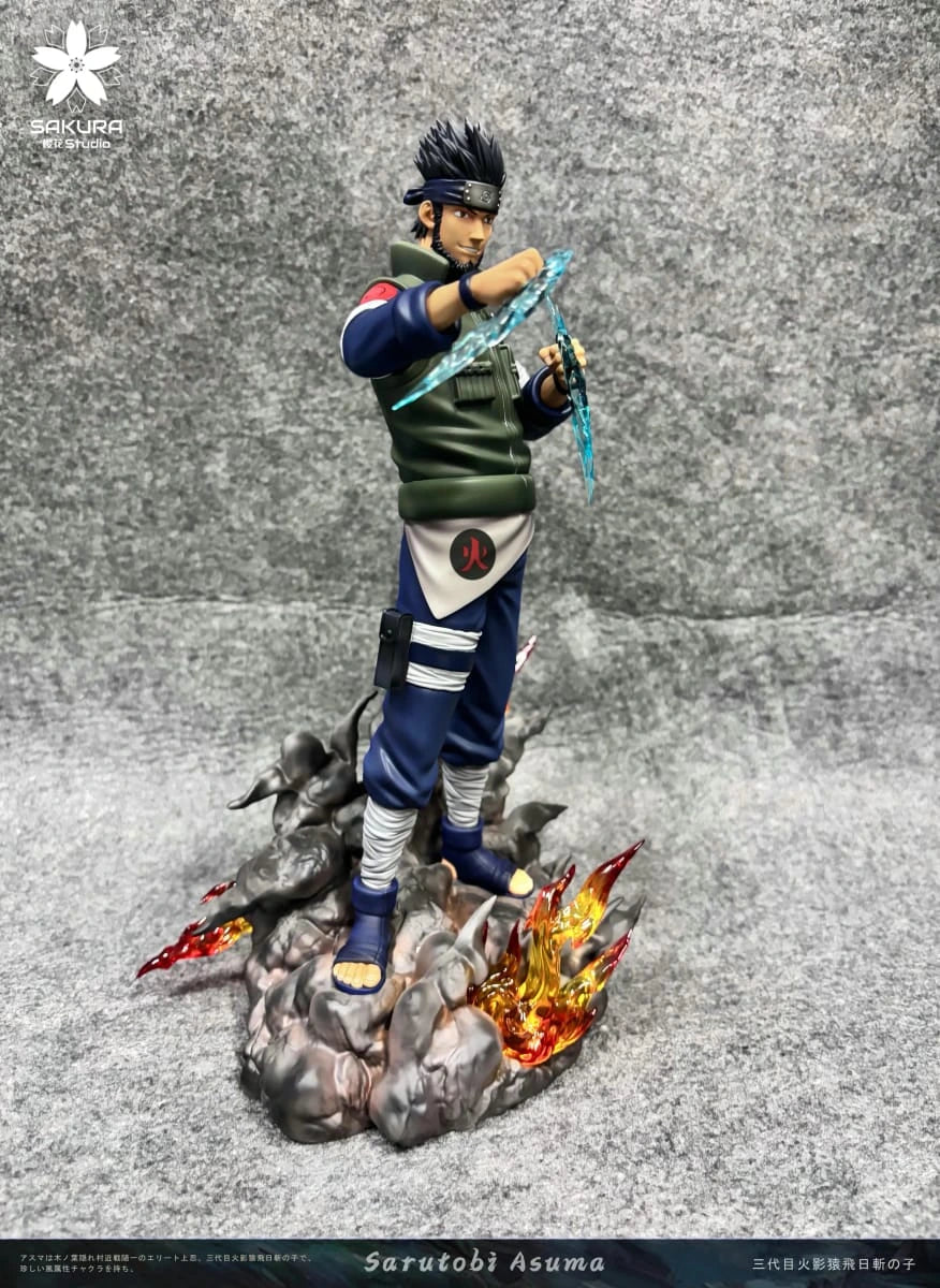 Preventa Resina Asuma & Kunerai Figura Naruto Sakura Estudio
