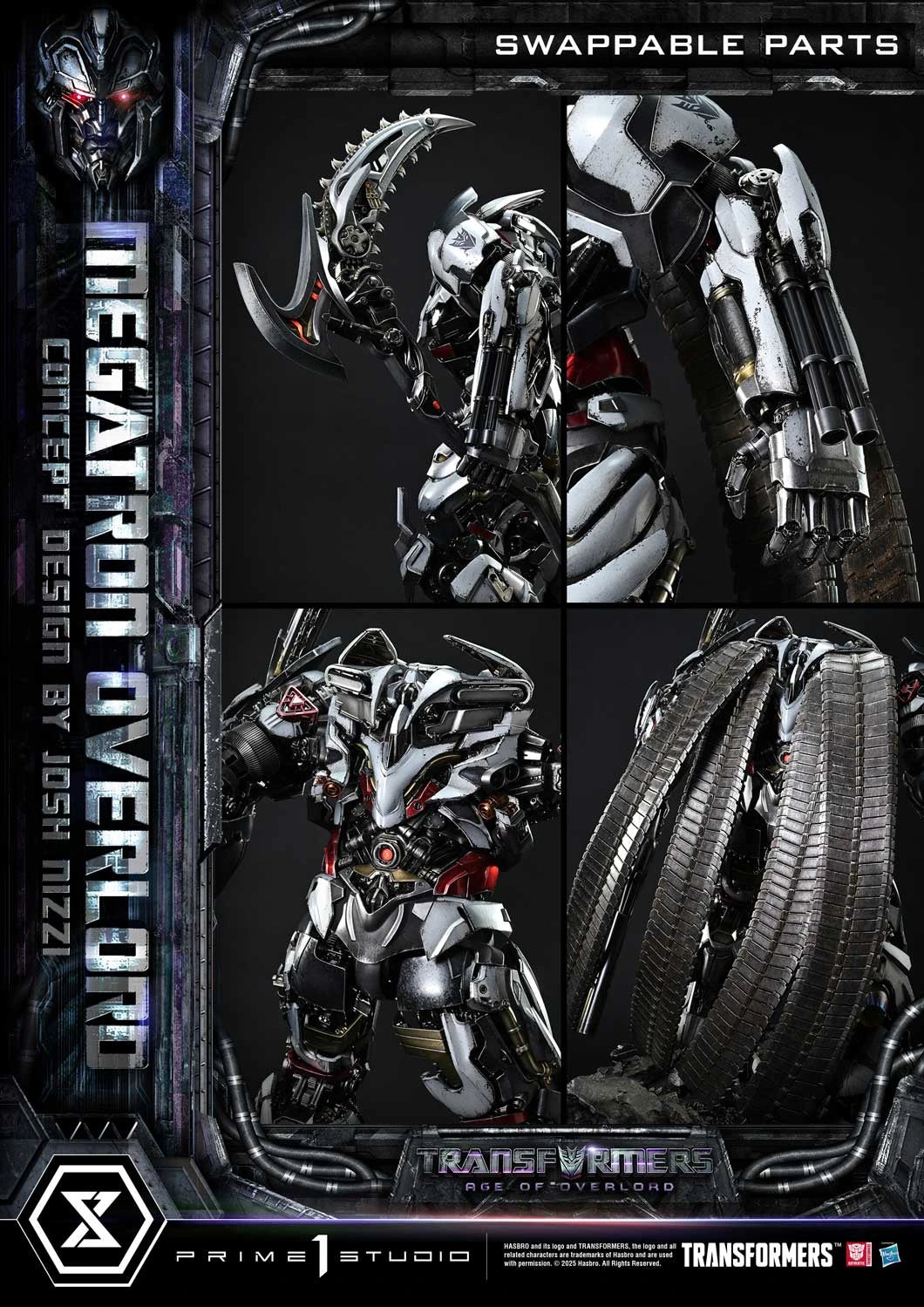 Preventa Resina Megatron Overlord Figura Transformers Generations I  Prime 1 (Licencia) Estudio