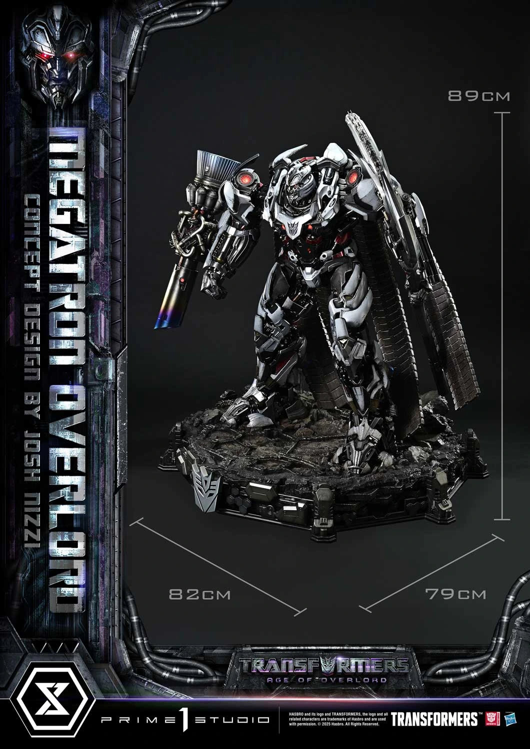 Preventa Resina Megatron Overlord Figura Transformers Generations I  Prime 1 (Licencia) Estudio