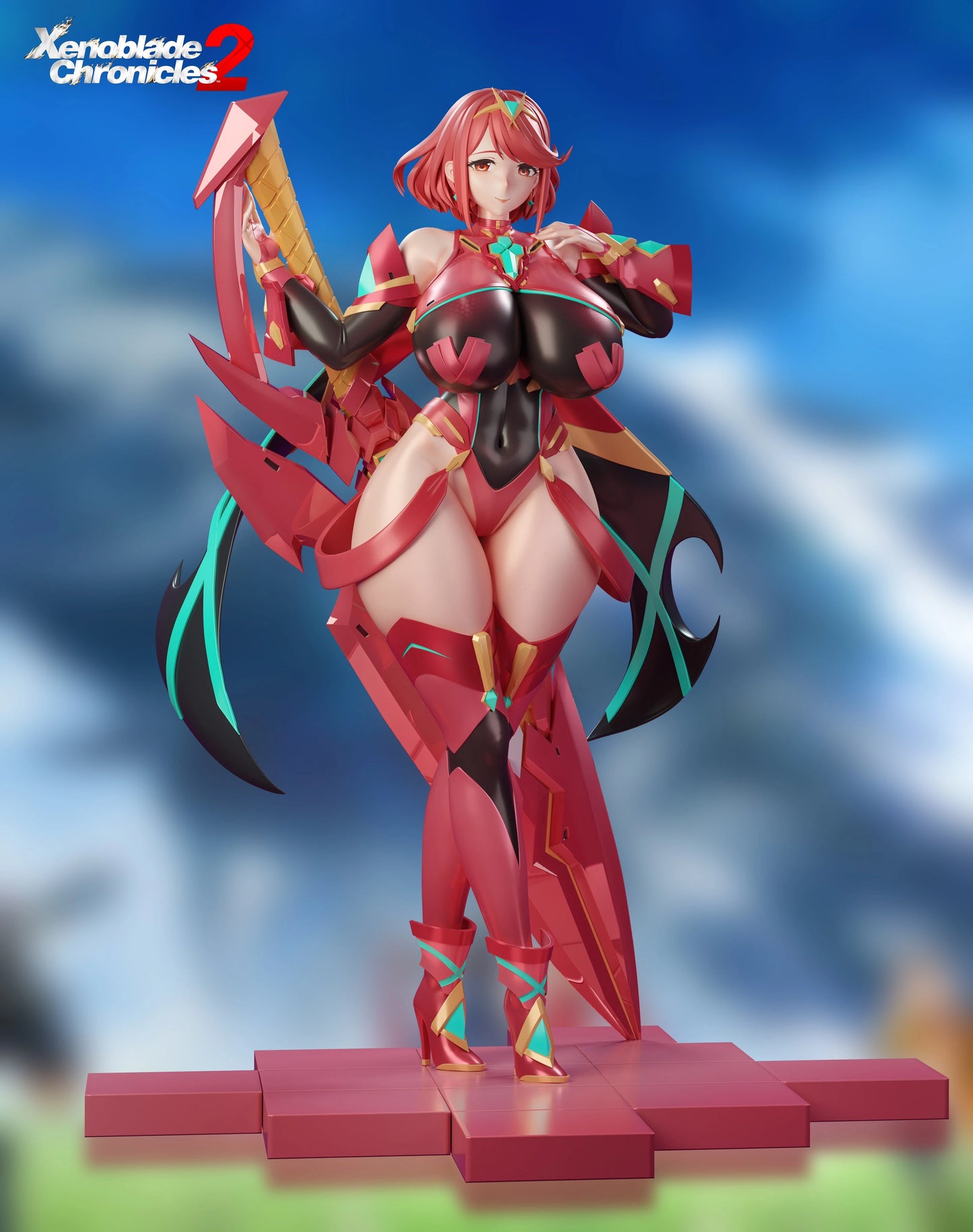 Preventa Resina Mythra & Pyra Figura Xenoblade Chronicles  BGA Estudio