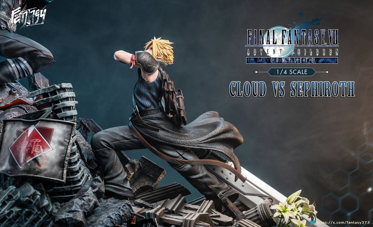 Preventa Resina Cloud vs Sephiroth Figura Final Fantasy VII Fantasy & Dragon  Estudio
