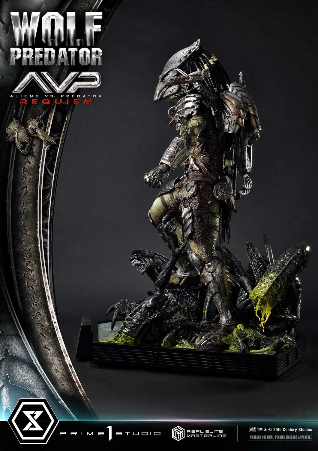 Preventa Resina Wolf Predator Figura Aliens vs Predator: Requiem Prime 1 (Licencia) Estudio