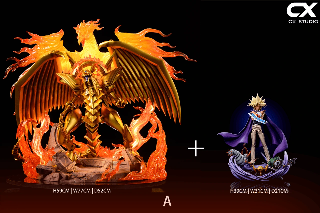Preventa Resina Marik Ishtar & El Dragon Alado de Ra Figura Yu-Gi-Oh! CX Estudio