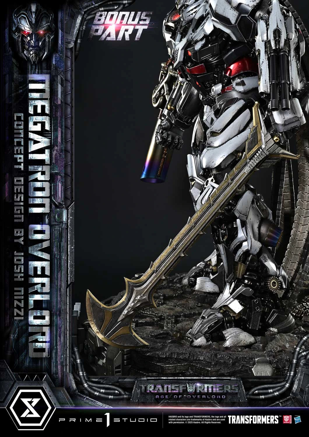 Preventa Resina Megatron Overlord Figura Transformers Generations I  Prime 1 (Licencia) Estudio