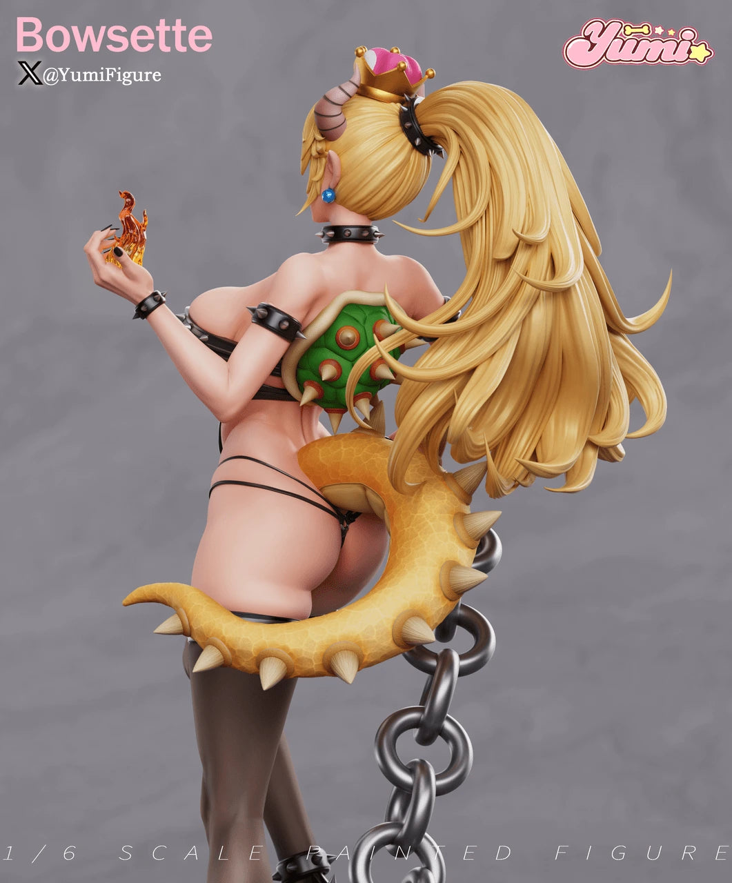 Preventa Resina Bowsette Figura Mario Bros Yumi Estudio