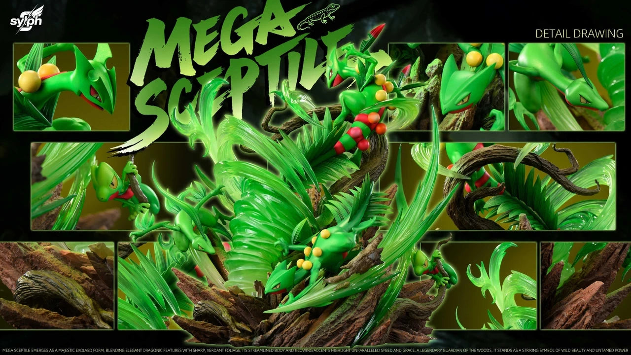 Preventa Resina Mega Sceptile Figura Pokemón Sylph Estudio