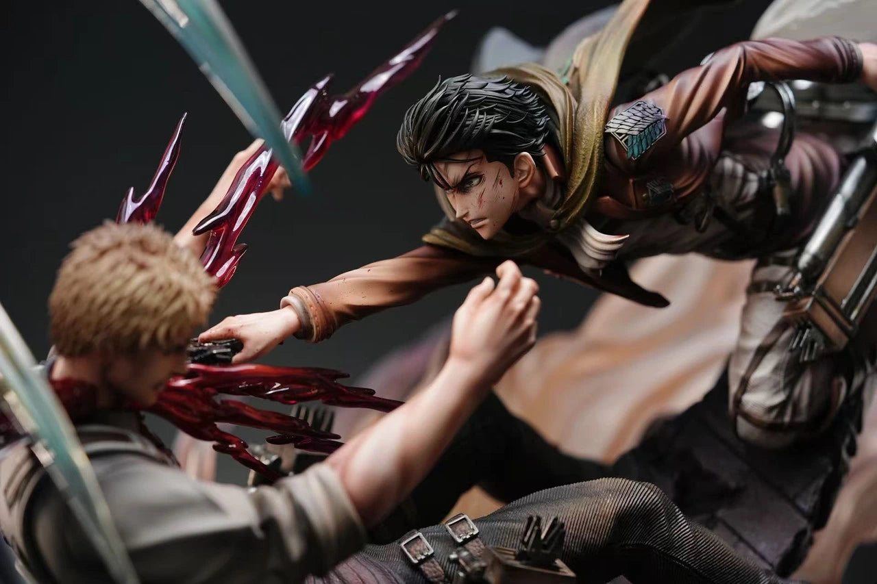 Preventa Resina Levi vs Reiner Figura Attack On Titan Sure Estudio