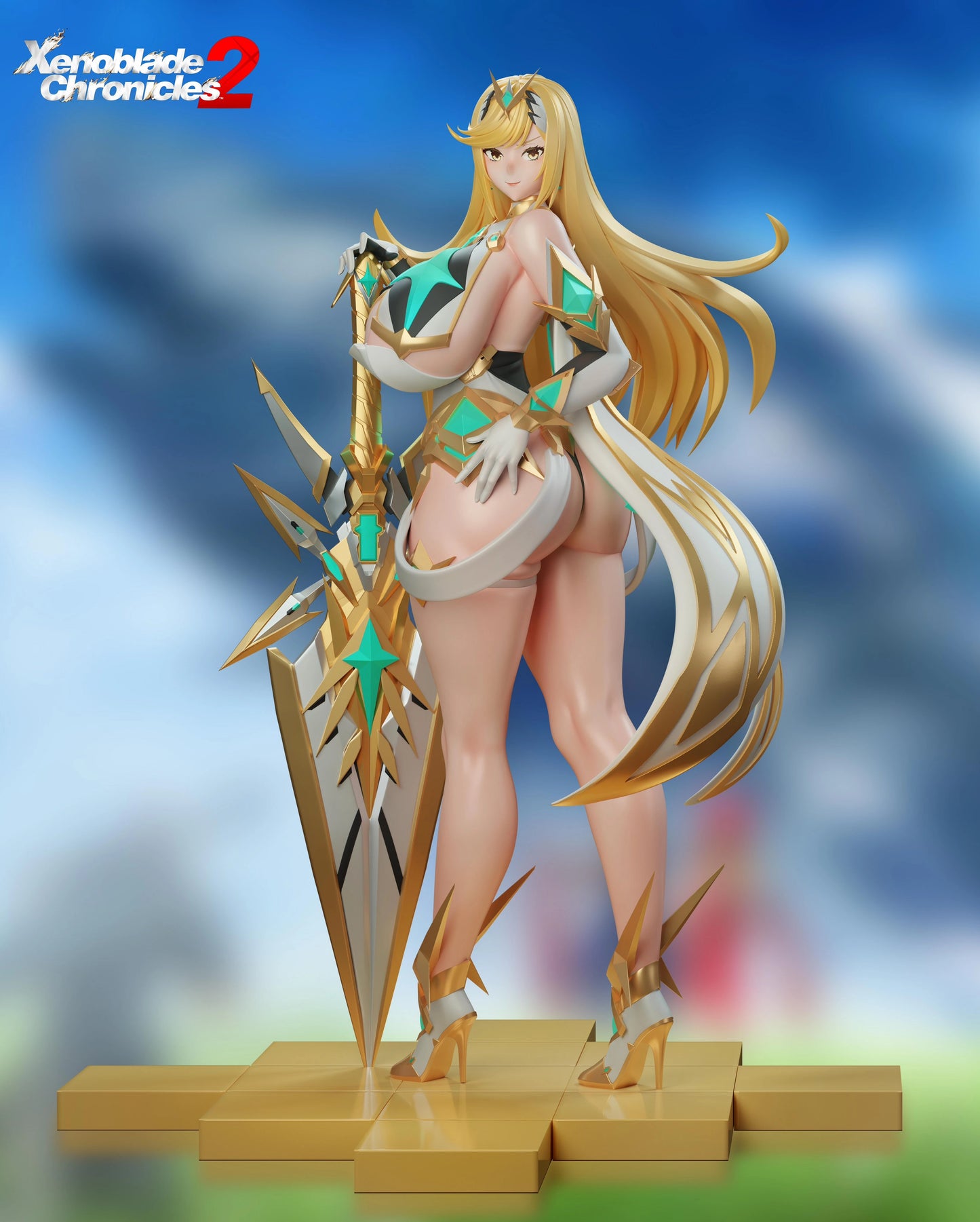 Preventa Resina Mythra & Pyra Figura Xenoblade Chronicles  BGA Estudio