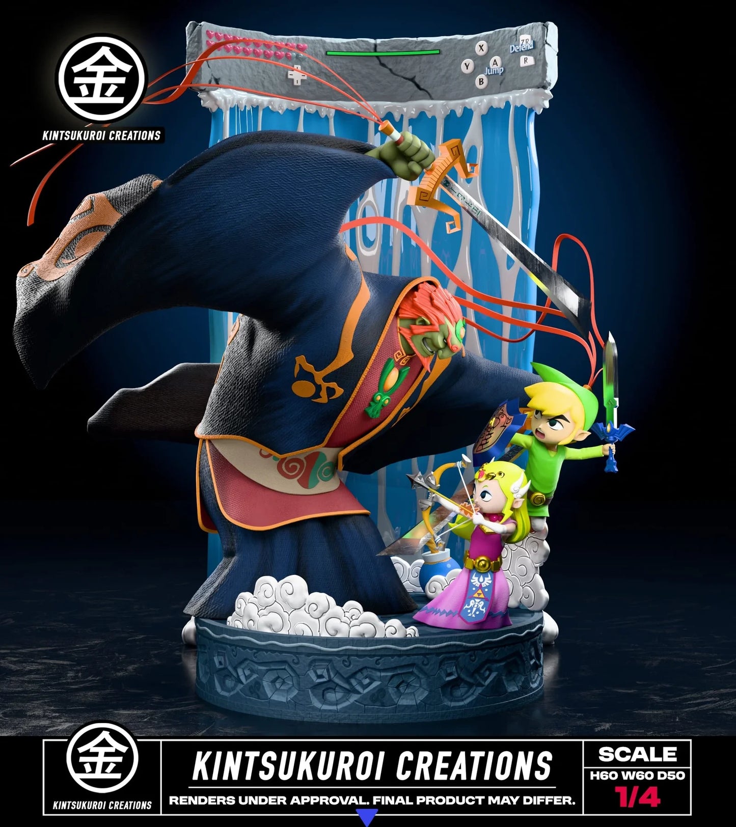 "Preventa Resina Batalla Final Figura The Legend of Zelda: The Wind Waker  Kistsukuroi Creations Estudio"