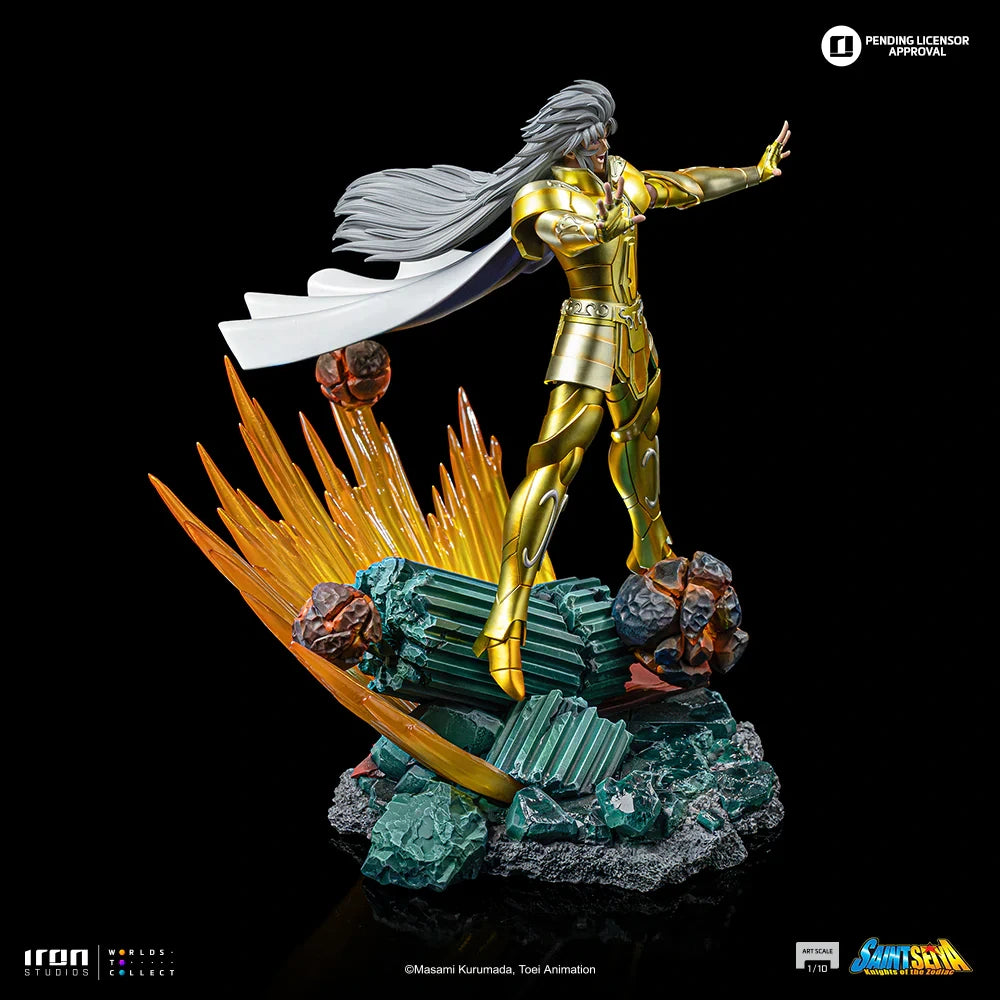 Preventa Resina Geminis de Saga Figura Caballeros del Zodiako Iron (Licencia) Estudio