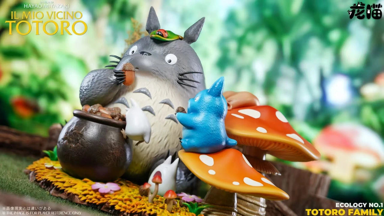 Preventa Resina Familia Totoro Figura Mi Vecino Totoro Long Miao Estudio
