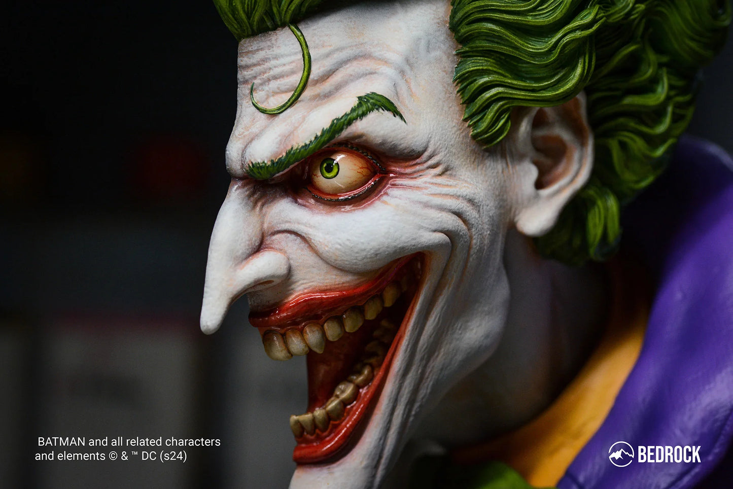 Preventa Resina Batman y Joker Figura DC Bedrock Collectibles (Licencia) Estudio