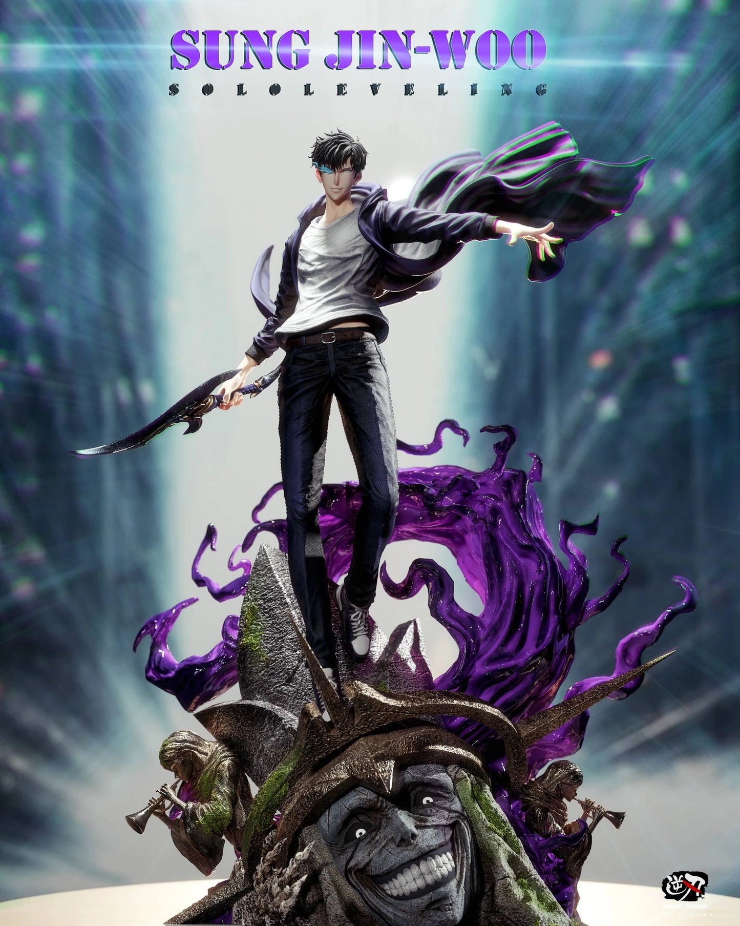 Preventa Resina Sung Jin Woo Figura Solo Leveling Niren  Estudio