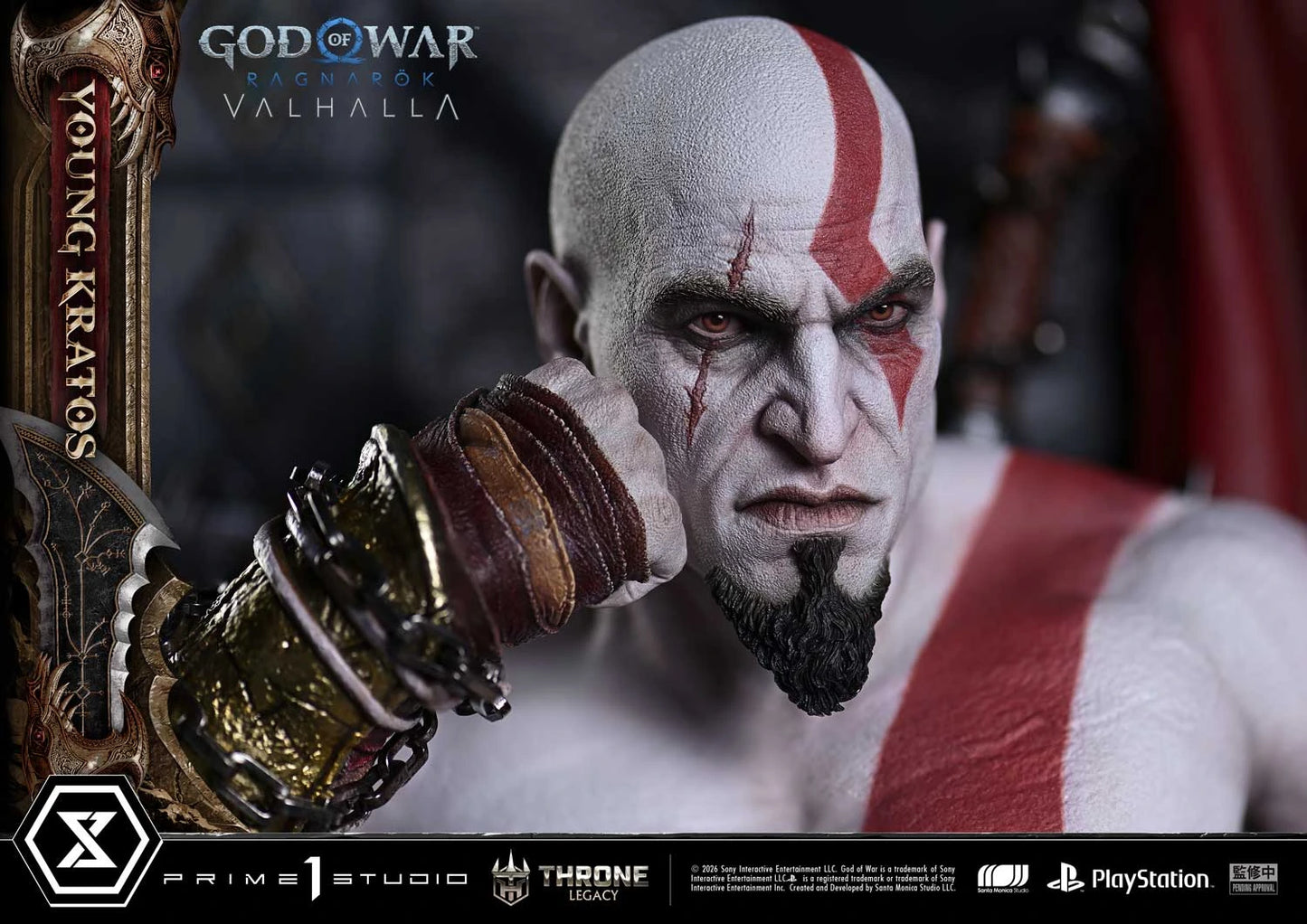 "Preventa Resina Kratos Joven Figura God of War Ragnarök: Valhalla  Prime 1 (Licencia) Estudio"