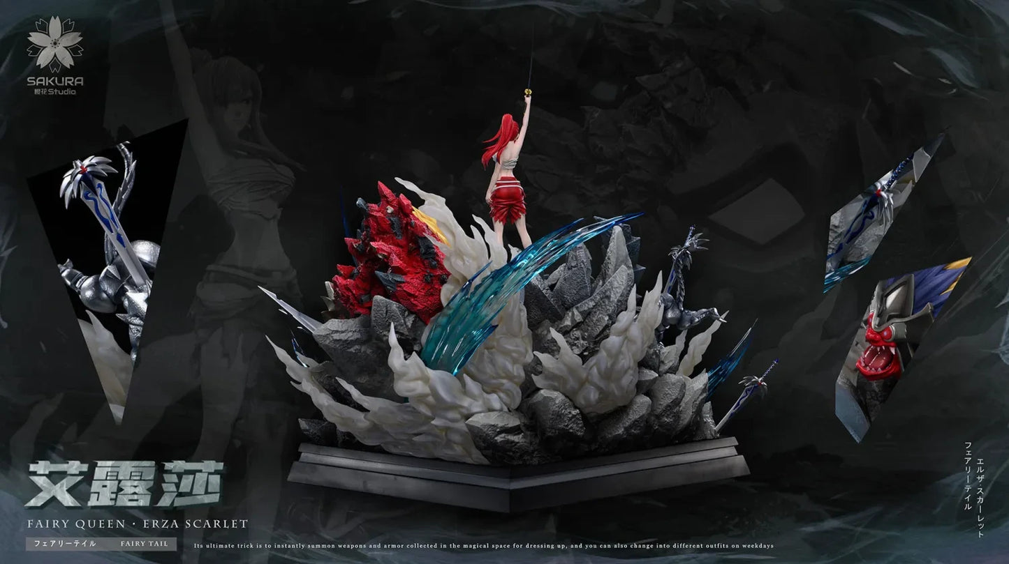 Preventa Resina Erza Scarlet Figura Fairy Tail Sakura Estudio